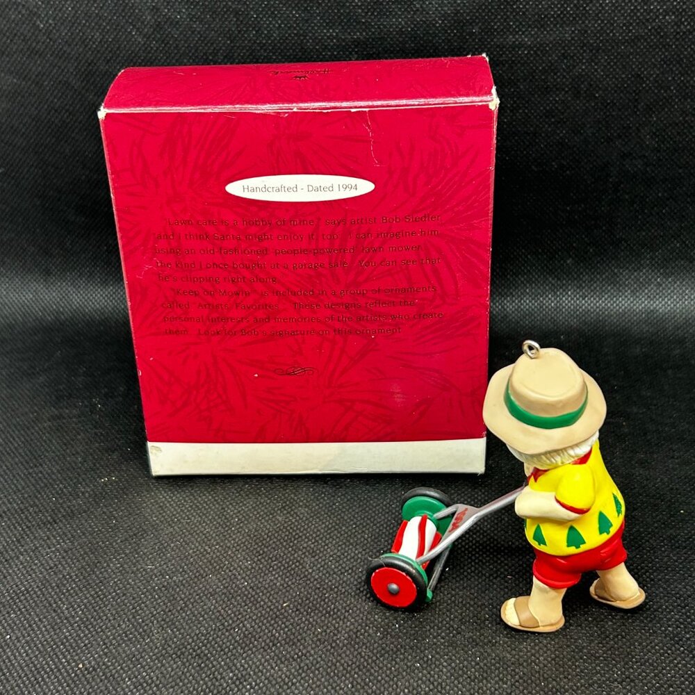 Dated 1994 Keep on Mowin’ Hallmark Keepsake Ornament - Picture 2 of 2